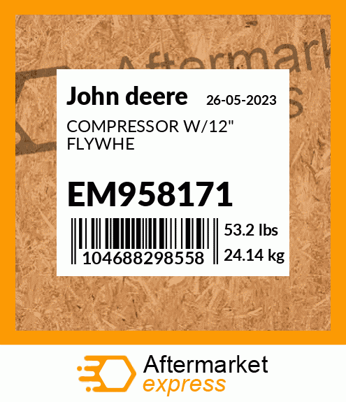 COMPRESSOR W/12" FLYWHE EM958171