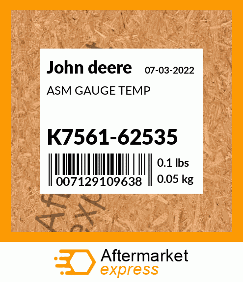 ASM GAUGE TEMP K7561-62535