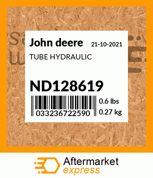 TUBE HYDRAULIC ND128619