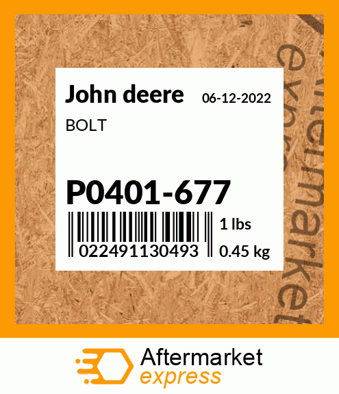 BOLT P0401-677