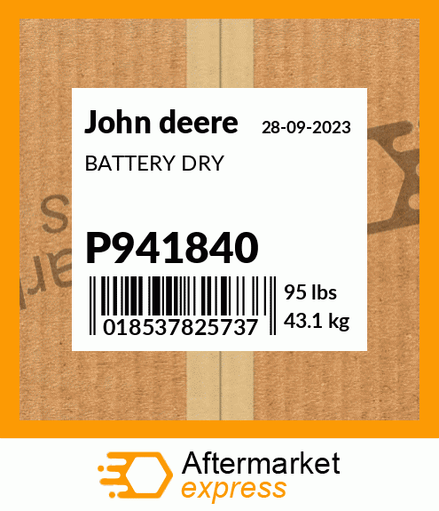 BATTERY DRY P941840