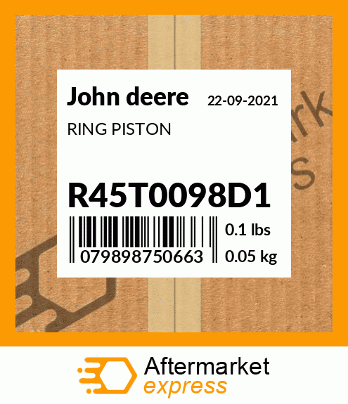 RING PISTON R45T0098D1