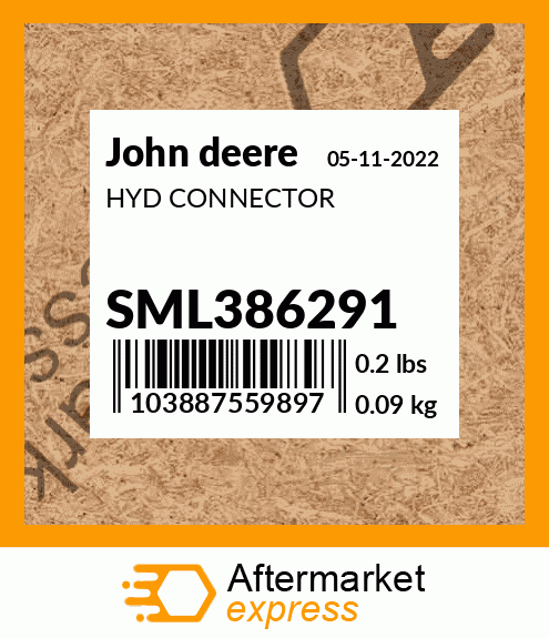 HYD CONNECTOR SML386291