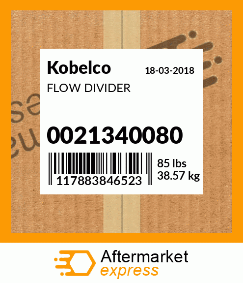 FLOW DIVIDER 0021340080