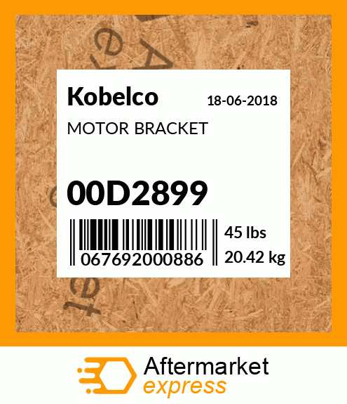 MOTOR BRACKET 00D2899