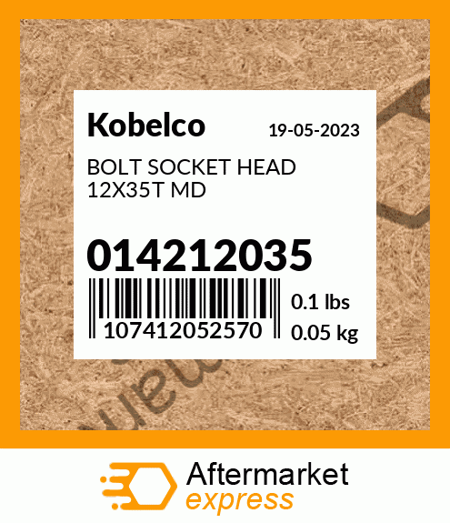 BOLT SOCKET HEAD 12X35T MD 014212035