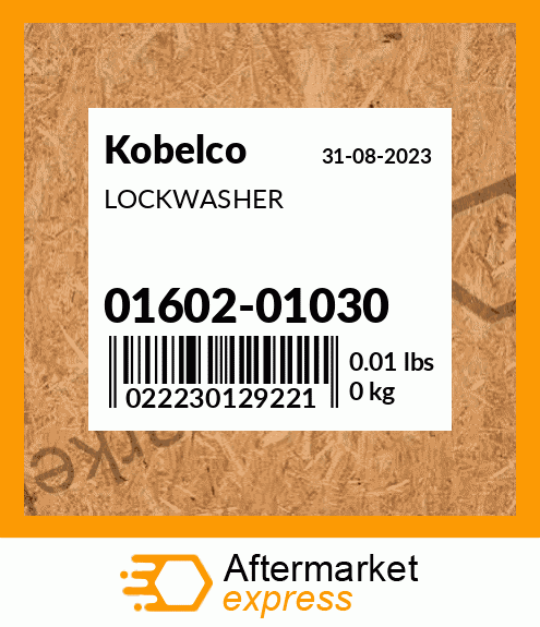 LOCKWASHER 01602-01030