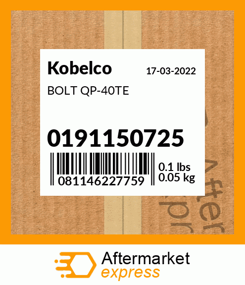 BOLT QP-40TE 0191150725