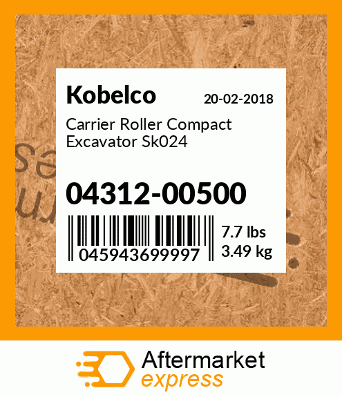 Carrier Roller Compact Excavator Sk024 04312-00500