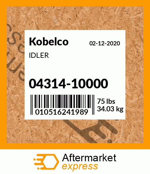 IDLER 04314-10000
