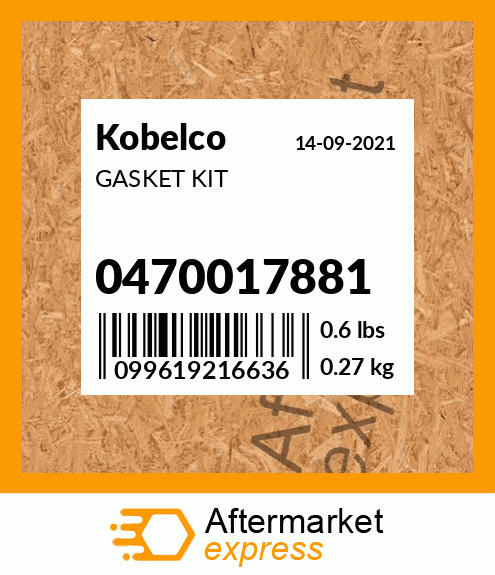 GASKET KIT 0470017881