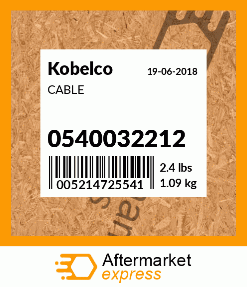 CABLE 0540032212
