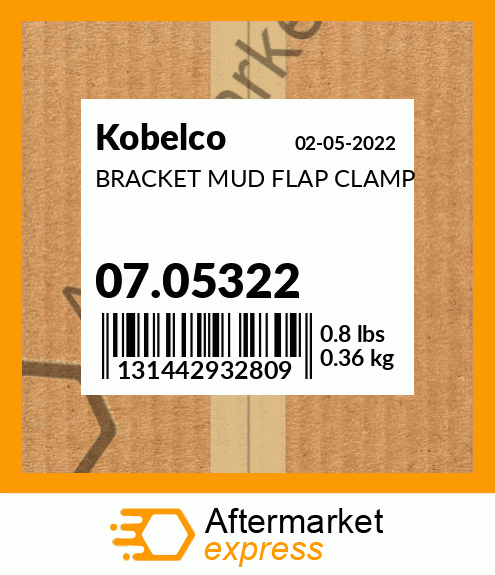 BRACKET MUD FLAP CLAMP 07.05322