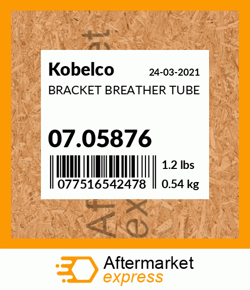 BRACKET BREATHER TUBE 07.05876