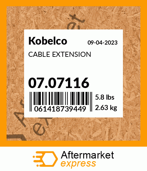 CABLE EXTENSION 07.07116