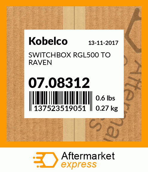 SWITCHBOX RGL500 TO RAVEN 07.08312