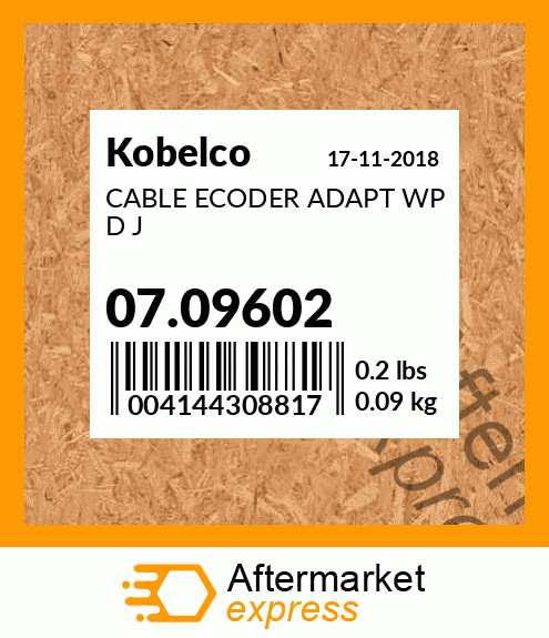 CABLE ECODER ADAPT WP D J 07.09602