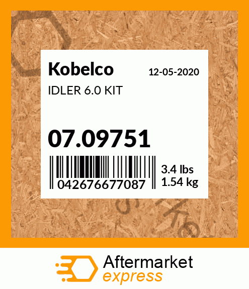 IDLER 6.0 KIT 07.09751