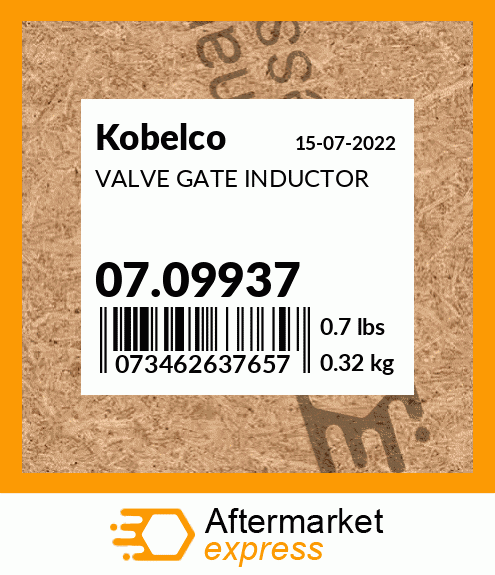 VALVE GATE INDUCTOR 07.09937