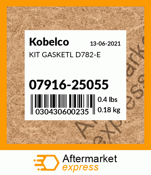 KIT GASKETL D782-E 07916-25055