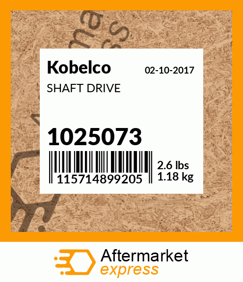 SHAFT DRIVE 1025073