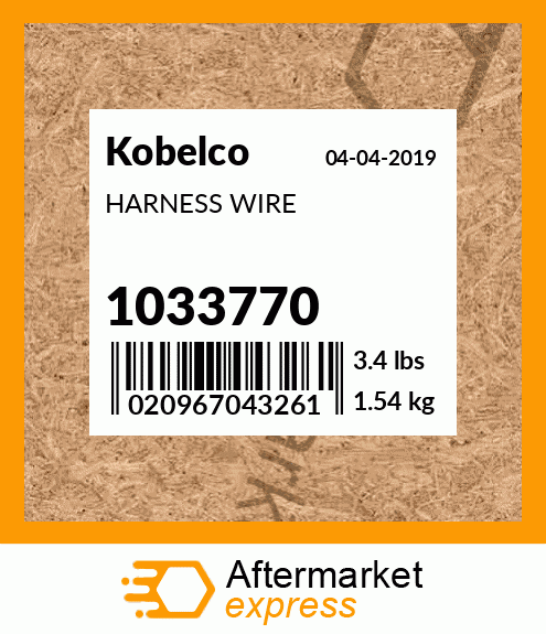 HARNESS WIRE 1033770