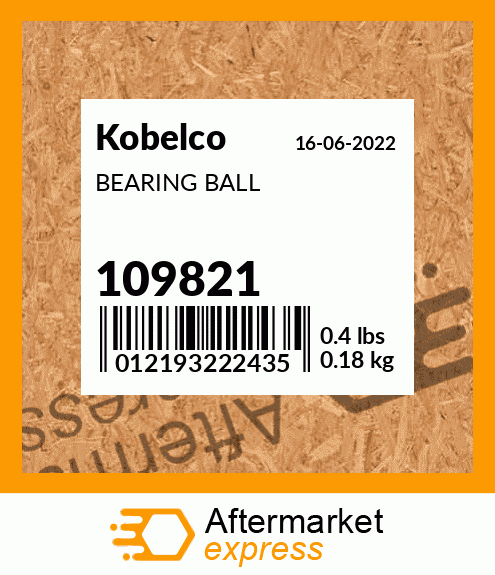 BEARING BALL 109821