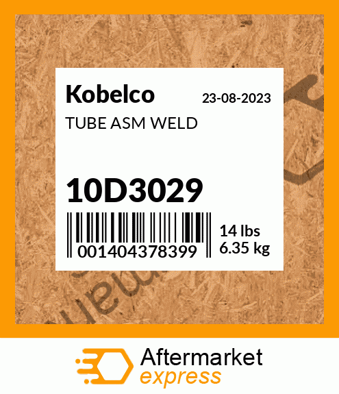 TUBE ASM WELD 10D3029