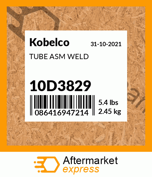 TUBE ASM WELD 10D3829