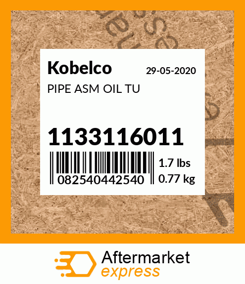 PIPE ASM OIL TU 1133116011