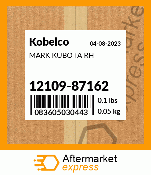 MARK KUBOTA RH 12109-87162