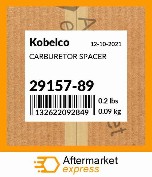 CARBURETOR SPACER 29157-89