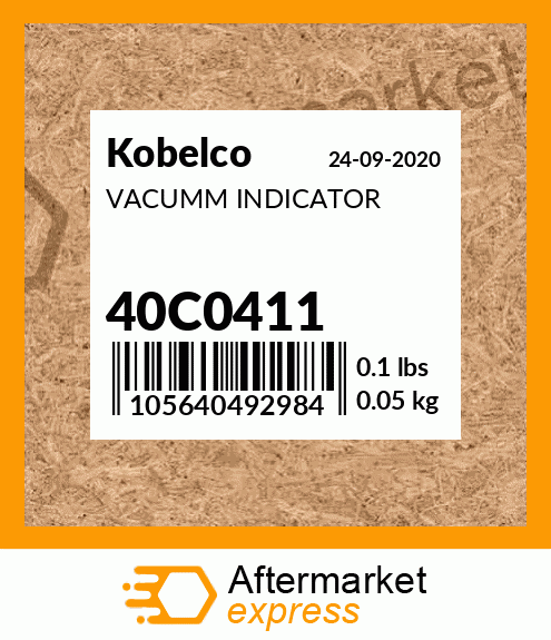 VACUMM INDICATOR 40C0411