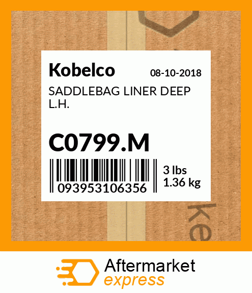 SADDLEBAG LINER DEEP L.H. C0799.M