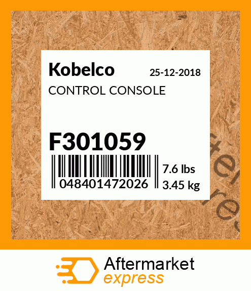 CONTROL CONSOLE F301059