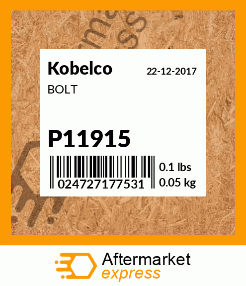 BOLT P11915