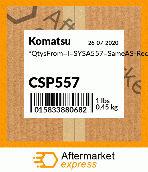 *QtysFrom_I_SYSA557_SameAS-Recommended CSP557