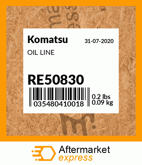 OIL LINE RE50830