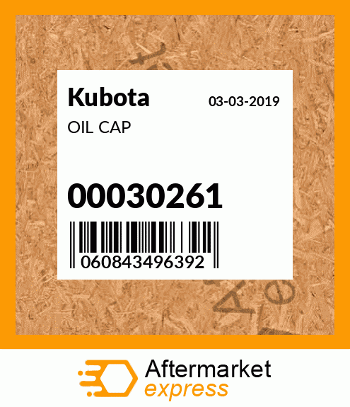 OIL CAP 00030261