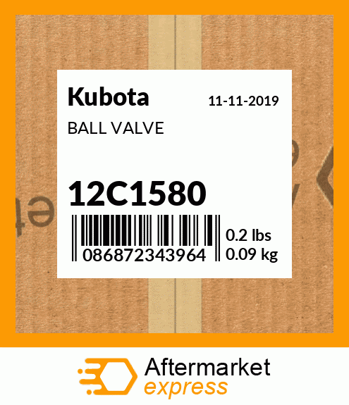 BALL VALVE 12C1580
