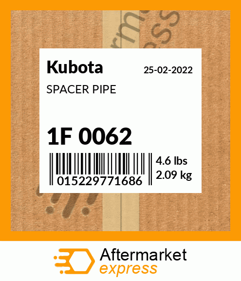 SPACER PIPE 1F 0062