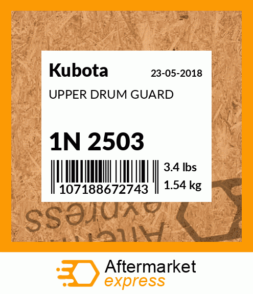 UPPER DRUM GUARD 1N 2503