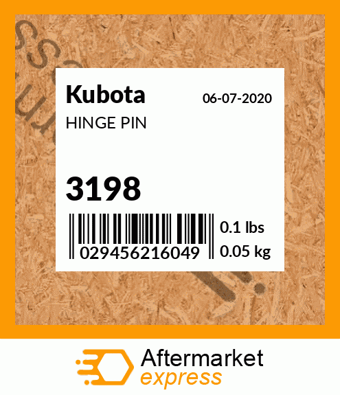 HINGE PIN 3198