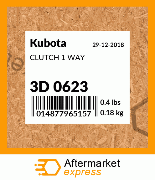 CLUTCH 1 WAY 3D 0623
