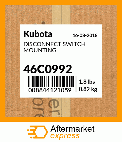 DISCONNECT SWITCH MOUNTING 46C0992