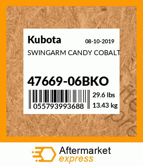 SWINGARM CANDY COBALT 47669-06BKO