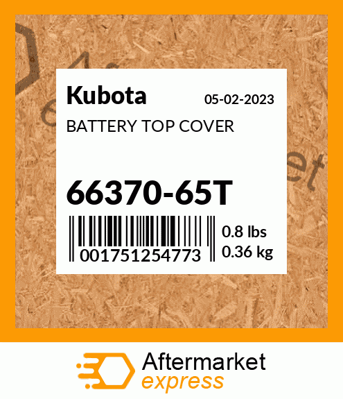 BATTERY TOP COVER 66370-65T