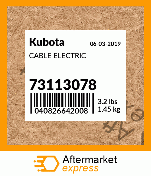 CABLE ELECTRIC 73113078