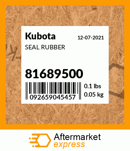 SEAL RUBBER 81689500