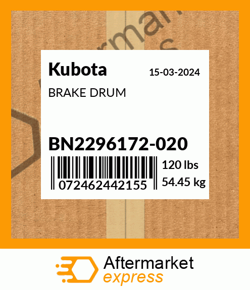 BRAKE DRUM BN2296172-020